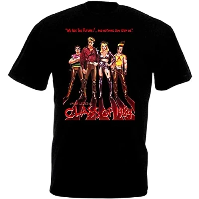 Image of Class of 1984 Movie Poster T Shirt Mens Unisex Black Tees L