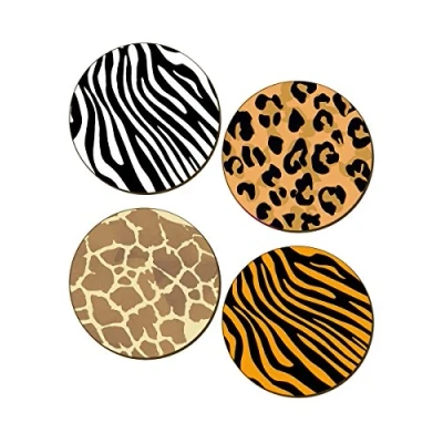 Image of Animal Print Set Of 4 Coasters 9.5x9.5cm