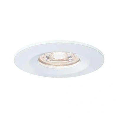 Image of Paulmann 94298 Nova mini LED recessed luminaire coin round rigid incl. 1x4 watt ceiling spotlight white matt lamp aluminium warm 2700 K