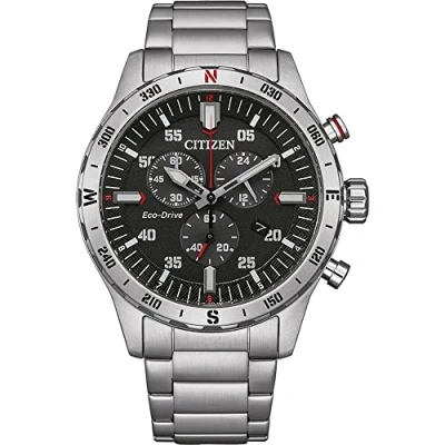 Image of Citizen Men&#039;s Chronograph Japanese Quartz Watch with Stainless Steel Strap AT2520 89E
