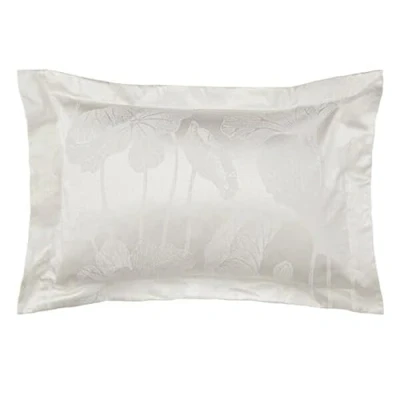 Image of Sanderson Lotus Leaf Oxford Pillowcase Ivory