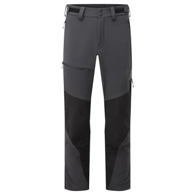 Image of Rab Men&#039;s Torque Winter Pants Durable Softshell Fleece Trousers for Hiking, Trekking, &amp; Climbing Black 30