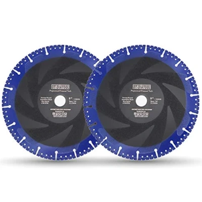 Image of DT DIATOOL Diamond Saw Blade 2PCS 9 Inch / 230mm Multi Purpose Cut Off Wheel for Reinforced Concrete Steel Pipe Rebar Iron PVC All Tough Materials
