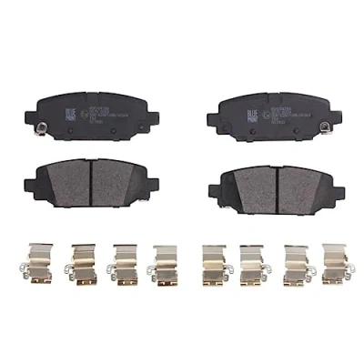Image of 68385238AA Brake pad set BLUE PRINT ADA104284 Rear Axle with acoustic wear warning fastening material attachment JEEP: Wrangler IV