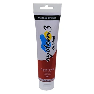 Image of Daler Rowney System 3 Original Acrylic Paint 150ml Tubes Copper Imit.
