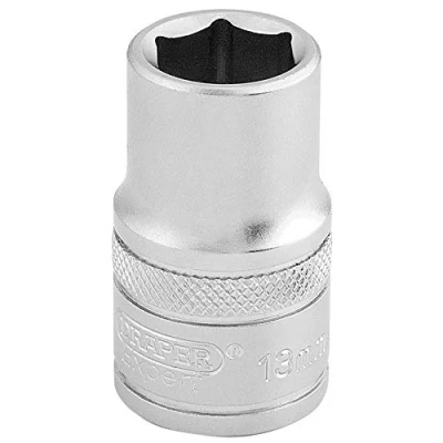 Image of Draper 6 Point Metric Socket, 1/2&quot; Sq. Dr., 13mm