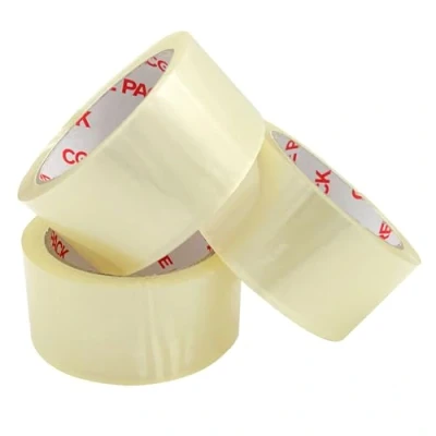 Image of PDS Clear Tape Heavy Duty 3 Rolls of 48mm x 66m Parcel Packaging for Packing Parcels, Boxes, Cartons, Moving House Adhesive Transparent Multi Use (3 Rolls)