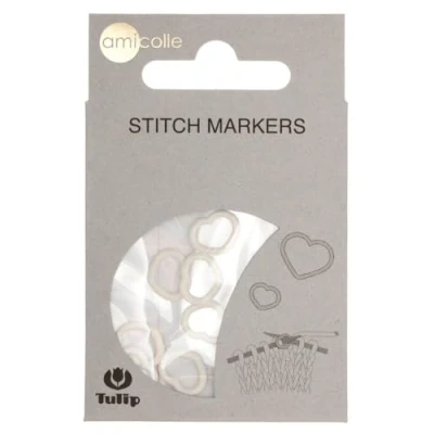 Image of Tulip Stitch Markers, White, M