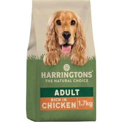 Image of Harringtons Complete Dry Adult Dog Food Chicken &amp; Veg 1.7kg (Pack of 4) Made with All Natural Ingredients