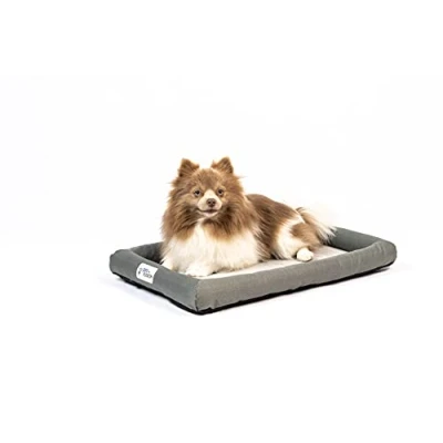 Image of PetFusion Lavender Infused Cooling Dog Bed Orthopaedic Memory Foam Anti Anxiety Crate Mat All Temperature Control Calming and Soothing Puppy XS (53 x 30 cm)