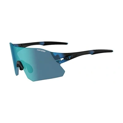 Image of Tifosi Rail Interchangeable Lens Sunglasses, Crystal Blue (Clarion Blue/Ac Red/Clear), L XL