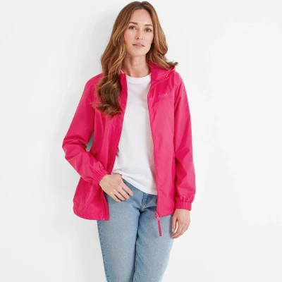Image of TOG24 Craven Womens Waterproof Packaway Rain Jacket with Bag, Full Length Zip and Adjustable Hood, Breathable, Windproof, Suitable for Hiking Outdoors