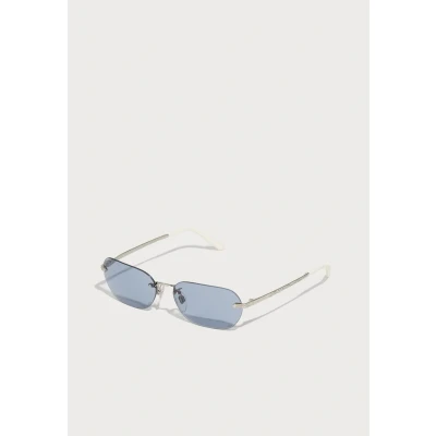 Image of Ralph Lauren Woman RL7089 900172 Sunglasses Metal Silver Blue Squared Normal