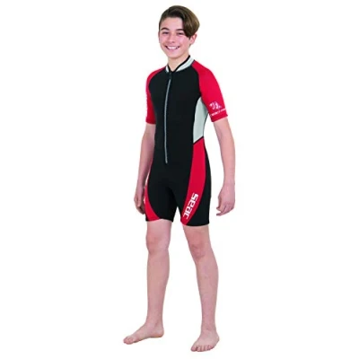 Image of SEAC Ciao Kid, Shorty Wetsuit, 2.5 mm Neoprene for Snorkelling, Underwater and other Water Activities