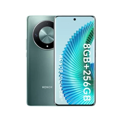 Image of HONOR Magic6 Lite, Sim Free Mobile Phones, 5G Smartphone, 8GB+256GB, 6,78 Anti Drop 120Hz Display, 108MP Triple Rear Camera, 5300mAh Battery, Dual SIM, Android 13, Emerald Green (Renewed)