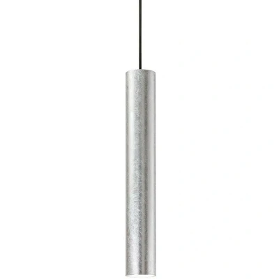 Image of Look 1 Light Slim Ceiling Pendant Silver, GU10