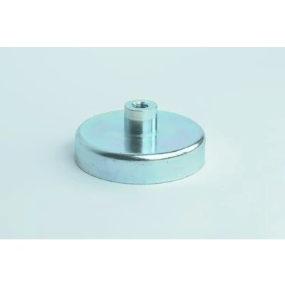Image of Eclipse Magnetics E872 80 x 18mm Ferrite Magnet with Threaded Hole
