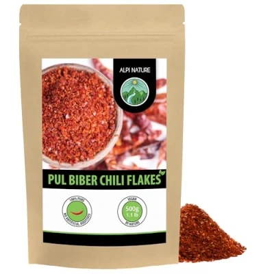 Image of Pul Biber (500g, 1.1lb), chilli flakes 100% natural and without additives, paprika