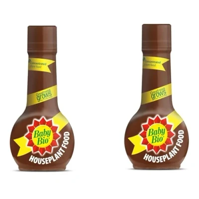 Image of SK INFINITY® Baby Bio Houseplant Food, Fertiliser for Growing Vibrant and Healthy Plants Concentrate Plant Food Indoor Use Nutrition Greatness Grows From Every Drop 175ml (Pack of 2)