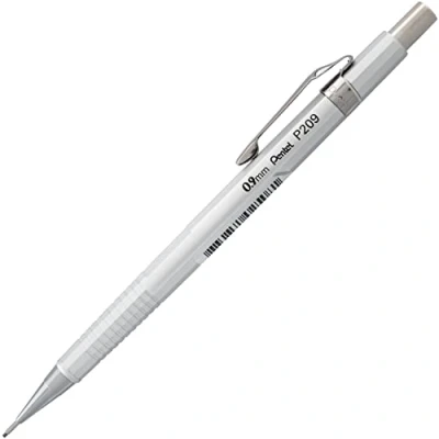 Image of Pentel P209 Sharp Mech Pencil 0.9mm Met.Silvr