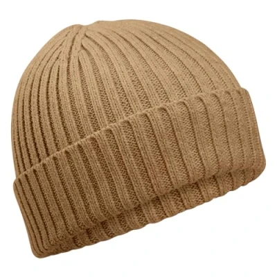 Image of Beechfield Organic Cotton Kids Beanie Biscuit One Size