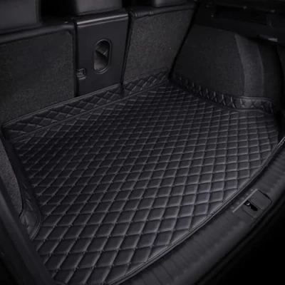 Image of NOLLAM Car Boot Mats for Kia Sportage PHEV 2022 2023 2024,Leather Trunk Liner Cargo Carpets Waterproof Scratch Proof Non Slip Interior Accessories,D Black