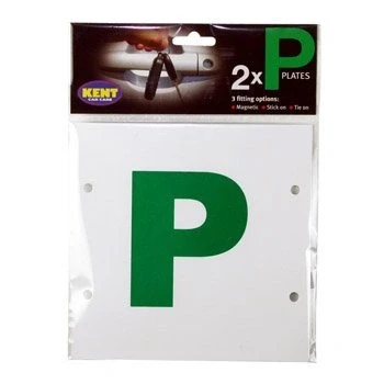 Image of Motion Performance Essentials P Plates Magnetic, Stick On &amp; Tie