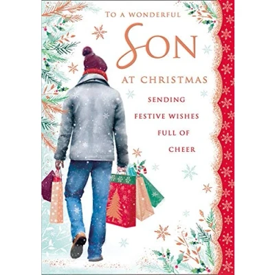 Image of Regal Publishing Traditional Christmas Card Son 10 x 7 inches