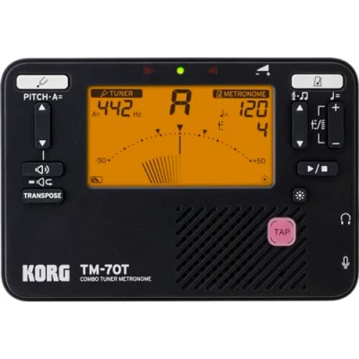 Image of Korg TM70 Combined Metronome and Chromatic Tuner Black