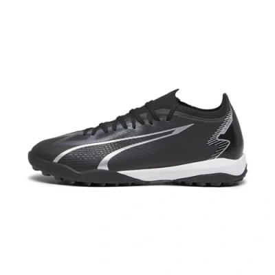 Image of PUMA Men&#039;s Ultra Match TT Soccer Shoe, Black Asphalt, 10 UK