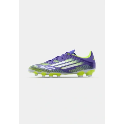 Image of adidas Unisex F50 League Multi Ground Football Boots, Purple Rush/FTWR White/Lucid Lemon, 12 UK