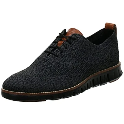 Image of Cole Haan Men&#039;s Zerogrand Stitchlite Oxford, Black (Black/Magnet/Black Black/Magnet), 8.5 UK