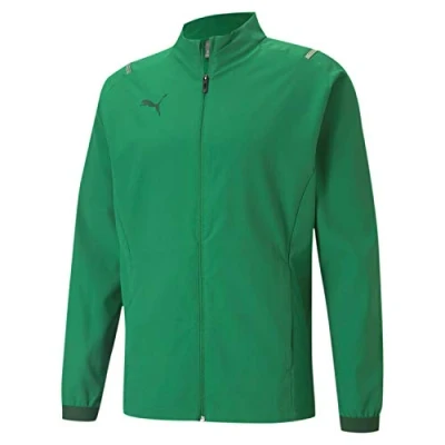 Image of PUMA Men&#039;S Teamcup Sideline Jacket Woven, Amazon Green Dark Green, S