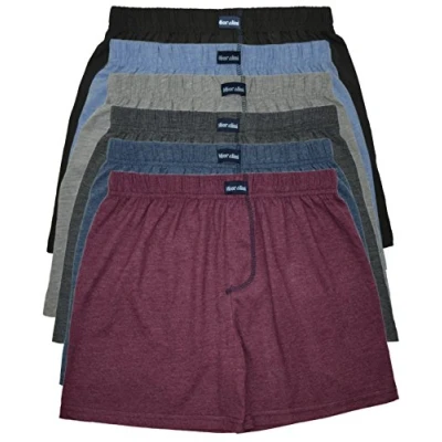 Image of MioRalini 6 Men&#039;s Cotton Boxer, Model: Pairs Without Fly 08, X Large (13.5 in)
