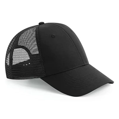 Image of Beechfield B75R Recycled Urbanwear 6 Panel Design Snapback Black