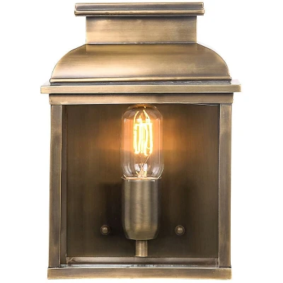 Image of Old Bailey 1 Light Outdoor Wall Lantern Brass IP44, E27