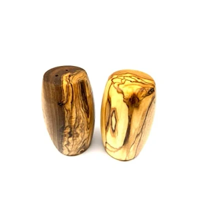 Image of D.O.M. Olive Wood Salt and Pepper Shakers Single or as a Set (Set of Shakers)