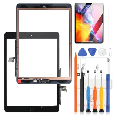 Image of For IPAD 9 9th Generation Screen Replacement 2021 Gen 10.2inch Touch Screena A2602 A2603 A2604 A2605 Digitizer Glass Full Repair Parts with Home Button [LCD Not Include]