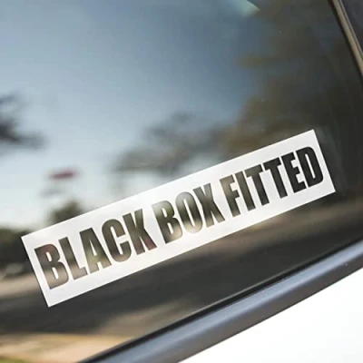 Image of Black Box Fitted Sticker Funny New Young Driver Car Window Bumper Decal