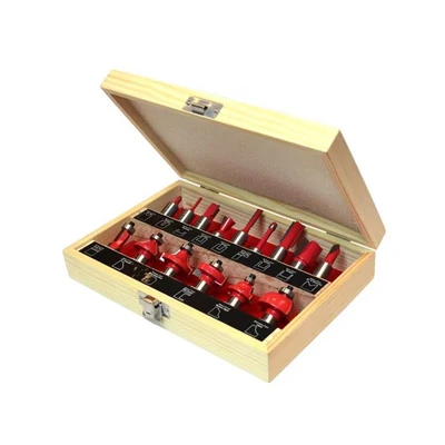 Image of Faithfull 1/2in TCT Router Bit Set, 15 Piece FAIRBS15