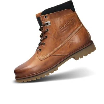Image of bugatti Men&#039;s 321 aoq30 Boots Cold Lining, Cognac, 8 UK