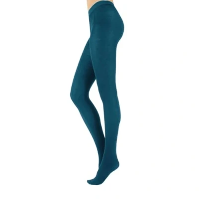 Image of CALZITALY Opaque Maternity Tights, Micoriber Pregnancy Pantyhose S, M, L, XL, XXL, 3XL, 4XL 100 DEN Made in Italy (M, Blue Jeans)