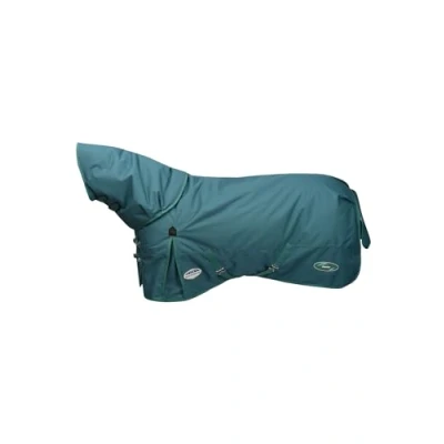 Image of WeatherBeeta Green Tec 1200D Detach A Neck Lite Plus Horse Rug, Dragonfly Blue/Bottle Green, 5&#039;9