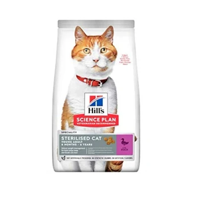 Image of Hills Science Plan Sterilised Cat Young Adult Duck Dry Food 10Kg