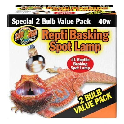 Image of Zoo Med SL 25 Repti Basking Spot, 40 Watt, 2 Pieces