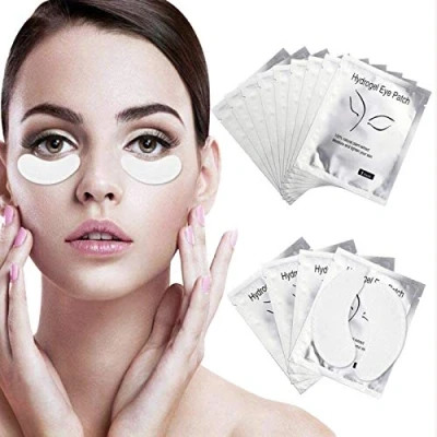 Image of Under Eye Gel Pads 100 Pairs Patches Isolation Eyelash Extension Lint Free Beauty Mask Tool Makeup for Pro Salon and Individual