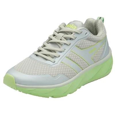 Image of Gola Women&#039;s Typhoon Road Running Shoe, Arcade White/Patina Green, 6 UK