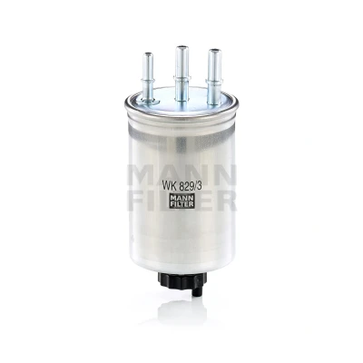 Image of 6650921101, 6650921301 Fuel Filter MANN WK 829/3 In Line 10mm FORD: Transit Connect Mk1 Van, HYUNDAI: Terracan