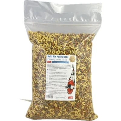 Image of Pond Friend Food Sticks Multi Mix Variety Blend Of Staple Growth Koi &amp; Colour Fish 1.75kg 7L)