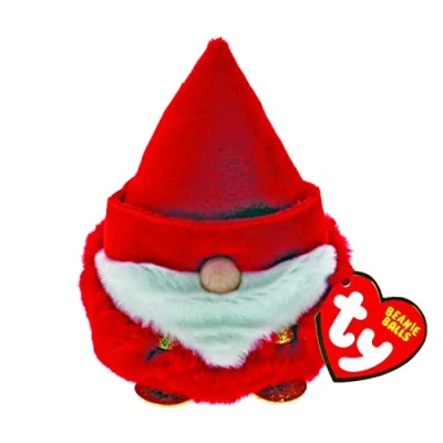 Image of Ty UK Gnorbie Gnome Beanie Belly Christmas 2022 Baby Soft Plush Toy Collectible Cuddly Stuffed Teddy, Multicolor